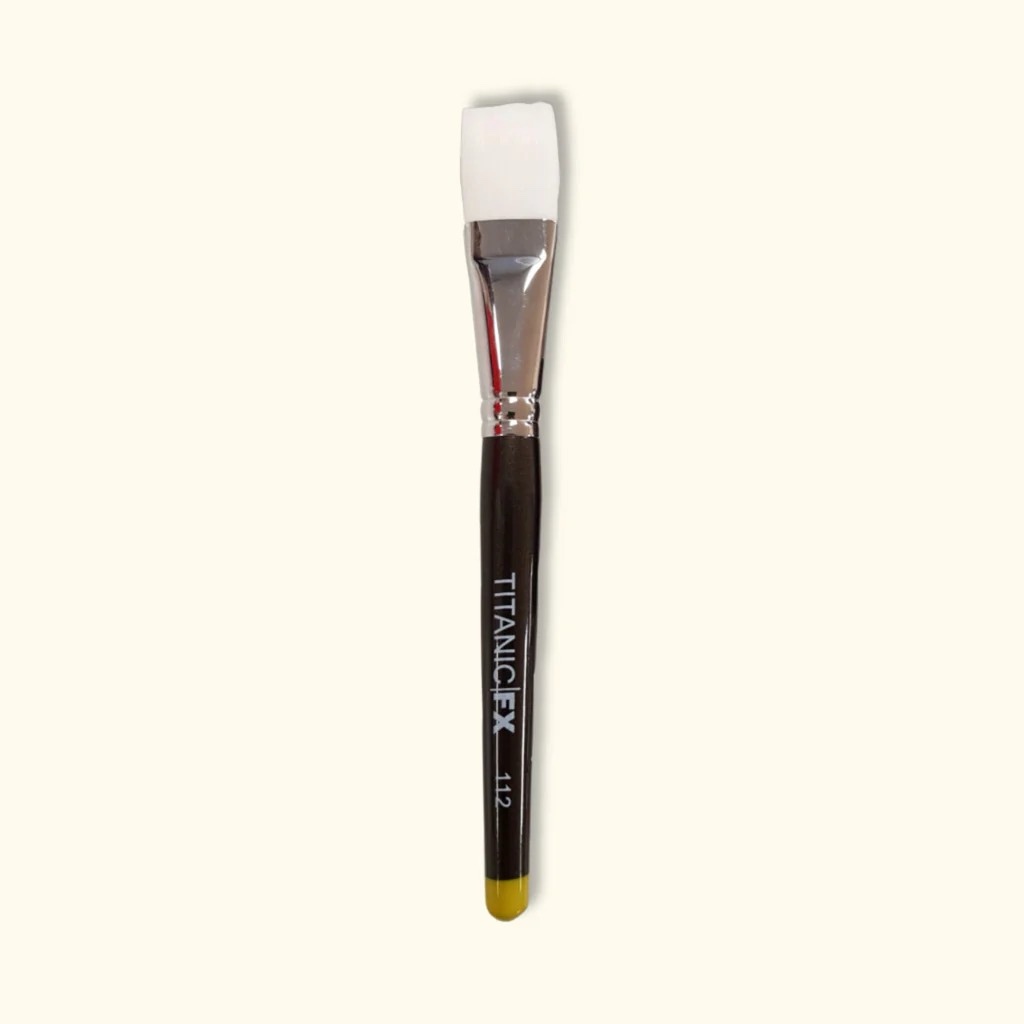 9e5c79a9-bdb1-4ca6-b7e7-969db0077212 Titanic No. 112 - 1" Square Adhesive /Remover Brush SFX Pennello Quadrato da 1" per Adesivo/Rimozione - immagine 1